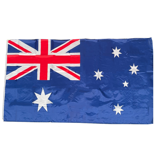 Bandiera Australia Con Adelaide Brisbane Canberra Hobart Melbourne Perth Sydney - Nuova